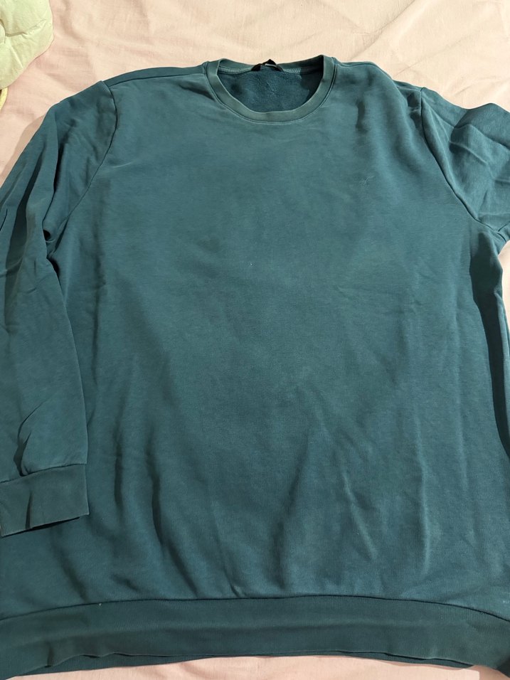 Erkek Koyu mavi Basic Sweatshirt - Görsel 2