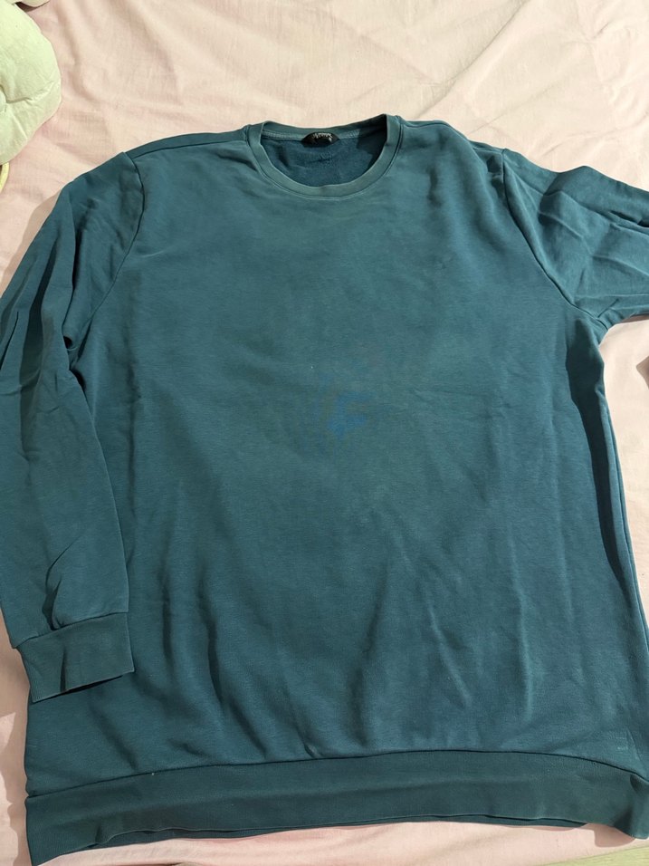 Erkek Koyu mavi Basic Sweatshirt - Görsel 4