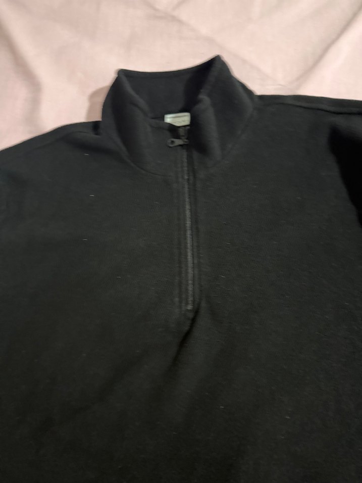 Erkek Siyah Yarım Fermuarlı Yaka Sweatshirt - Görsel 2