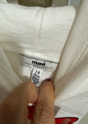 Kız Çocuk Minnie Baskılı Kapüşonlu Sweatshirt - Görsel 2