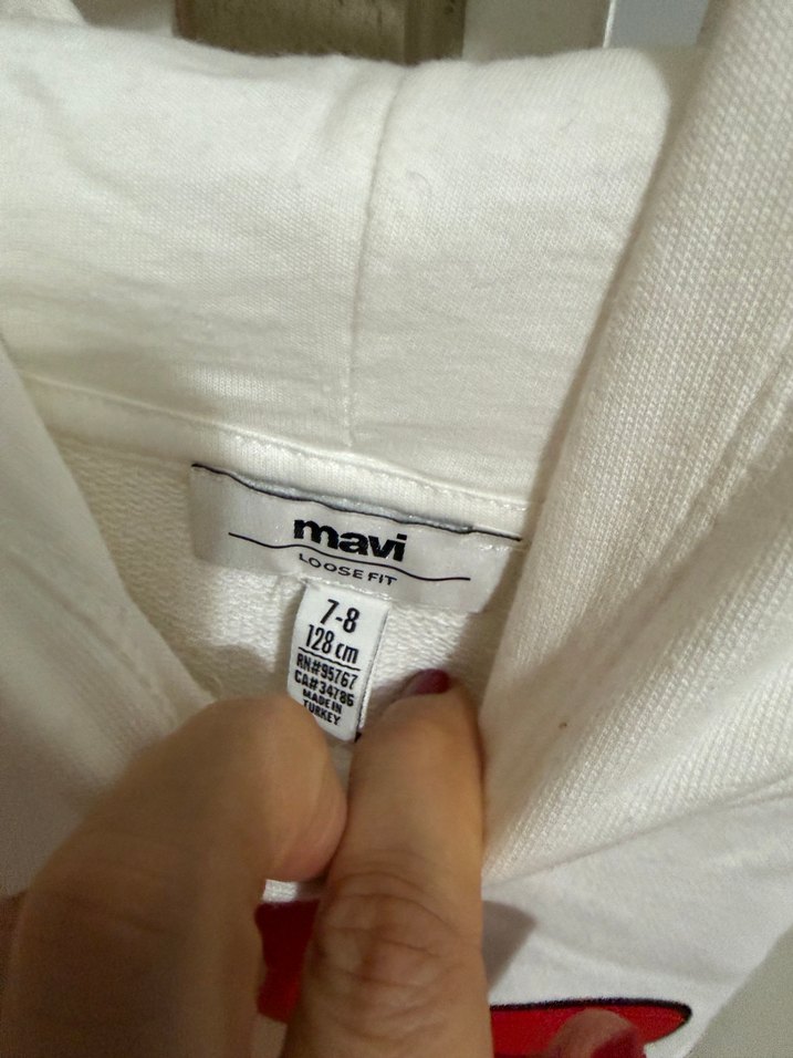 Kız Çocuk Minnie Baskılı Kapüşonlu Sweatshirt - Görsel 2