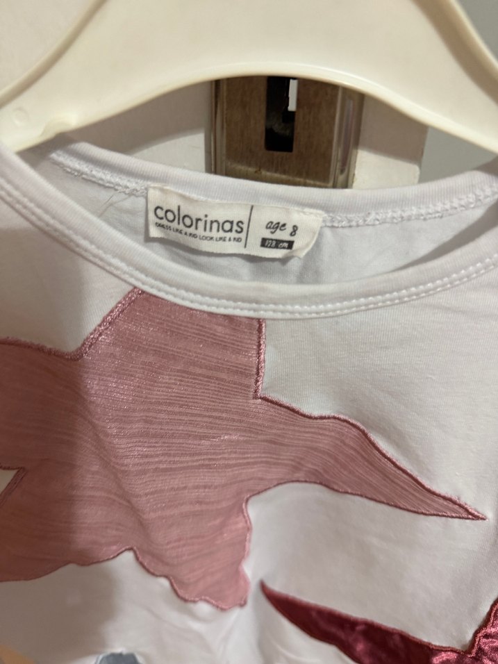 colorinas 8 yaş tişört 6-7 yaş defacto tayt - Görsel 4
