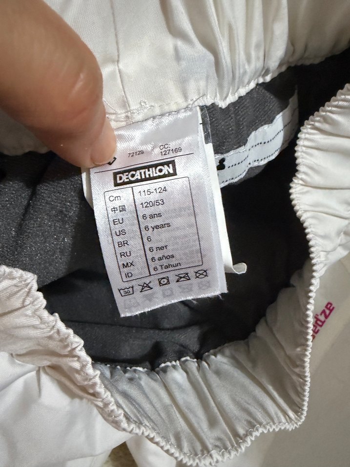 Kız Çocuk Beyaz kayak Pantolon - Görsel 2