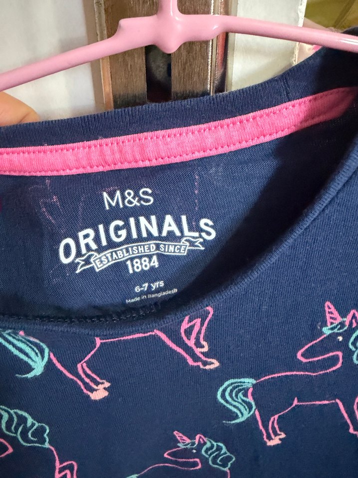 M&S Original Unicorn Desenli Kız Çocuk Elbisesi — görsel 2/3