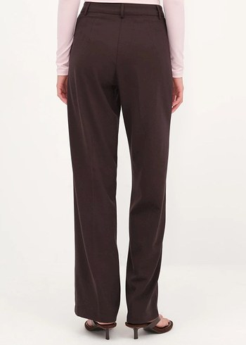 Addax Dikiş Detaylı Geniş Paça Kumaş Pantolon - Görsel 3