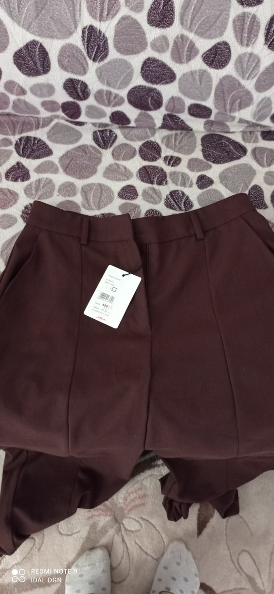 Addax Dikiş Detaylı Geniş Paça Kumaş Pantolon - Görsel 5