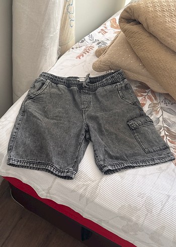 Defacto Gri Yikamali Rahat Denim Sort
