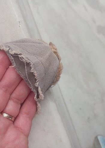 Mudo Gri Keten Kadın  Espadril - Görsel 6