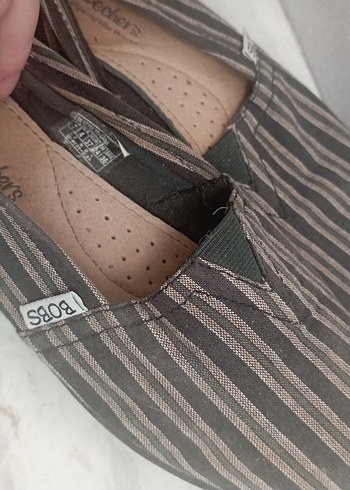 Skechers Bobs Espadril - Kahverengi çizgili Desenli - Görsel 2