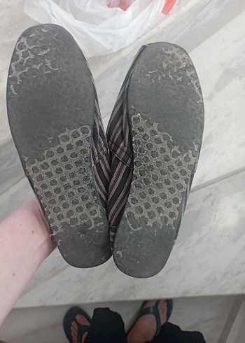 Skechers Bobs Espadril - Kahverengi çizgili Desenli - Görsel 8