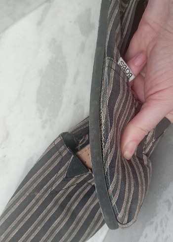 Skechers Bobs Espadril - Kahverengi çizgili Desenli - Görsel 11