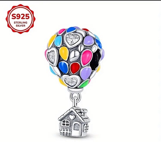 Taşlı renki disney balon charm ?
