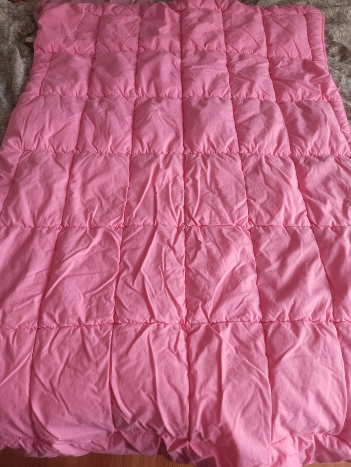 Pembe ve Beyaz çift taraflı Çocuk /Bebek Yorgan - Görsel 3