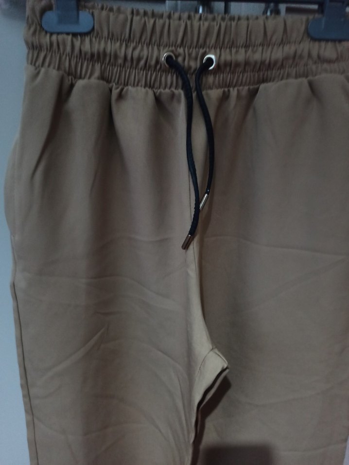 Bej Kadın Salaş Pantolon - Görsel 2