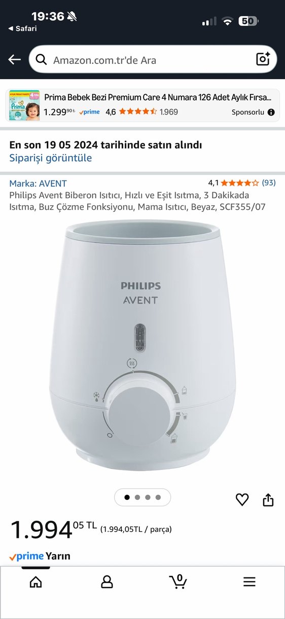 Philips Avent Bebek Şişesi Isıtıcı Beyaz - Görsel 2