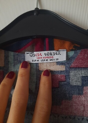 m Beden çeşitli Renk Otantik Desenli Gömlek