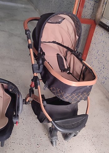 joell pusetli Kahverengi Bebek Arabası - Görsel 2