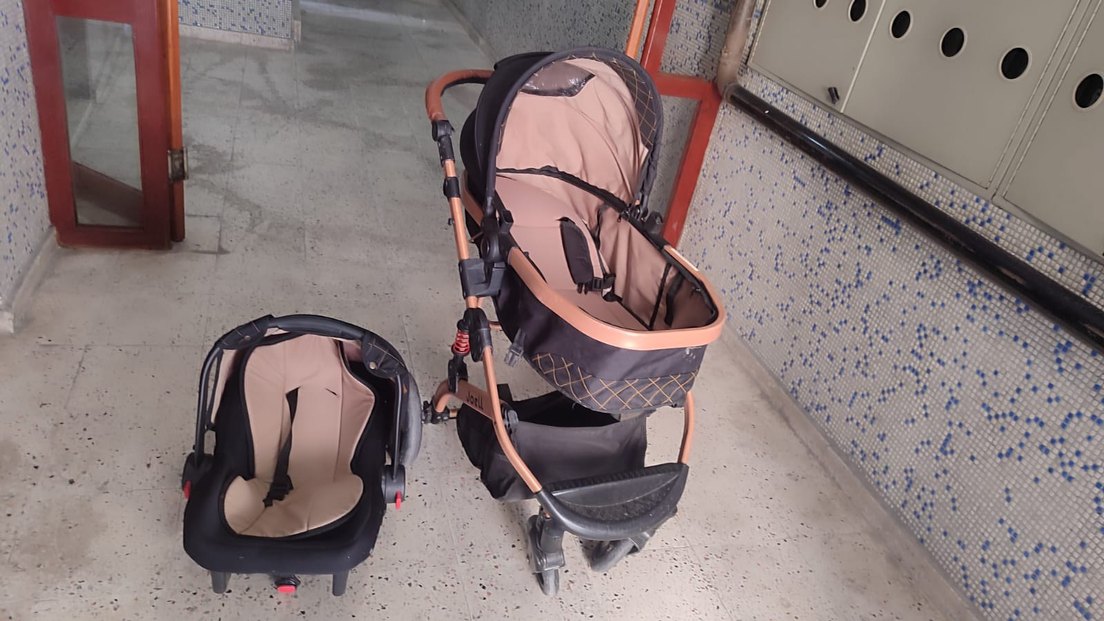 joell pusetli Kahverengi Bebek Arabası - Görsel 2