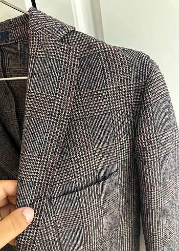 Klasik Kahverengi Erkek Yün Ceket Lufian - Görsel 3