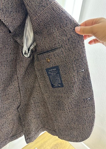 Klasik Kahverengi Erkek Yün Ceket Lufian - Görsel 6