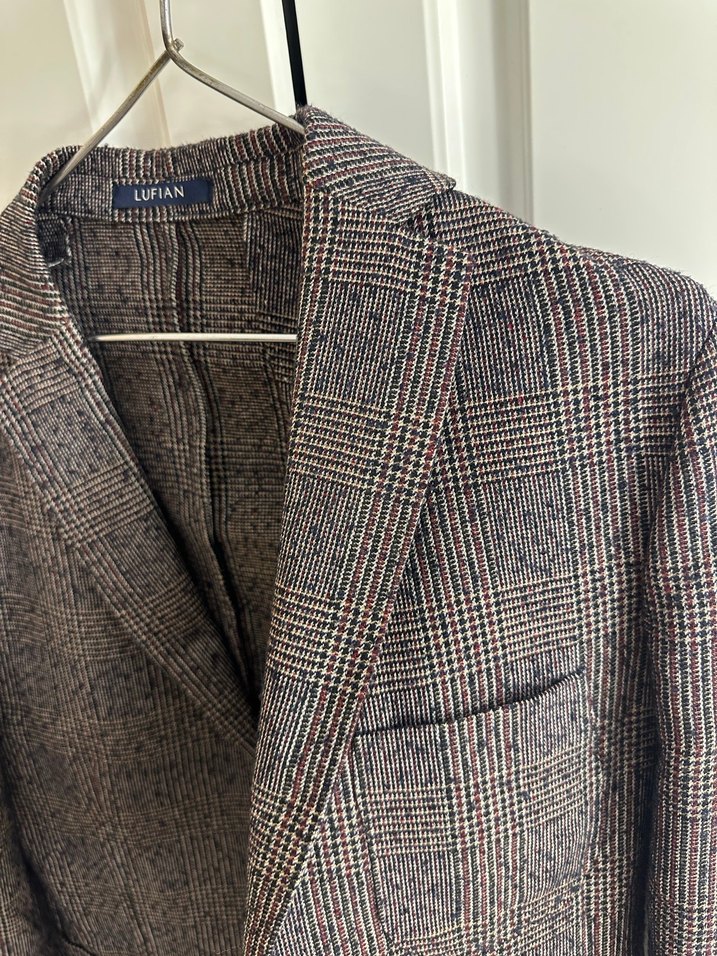 Klasik Kahverengi Erkek Yün Ceket Lufian - Görsel 4