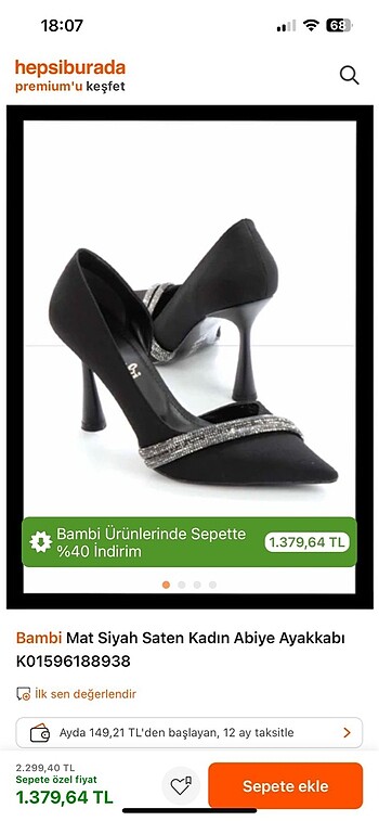 Bambi Topuklu ayakkabı