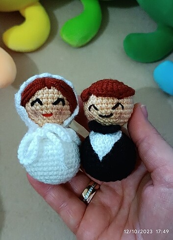Amigurumi Anahtarlık/aksesuar/Gelin damat