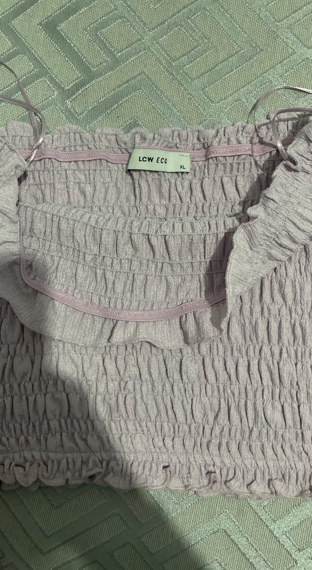 Fırfırlı Crop Top - Görsel 4