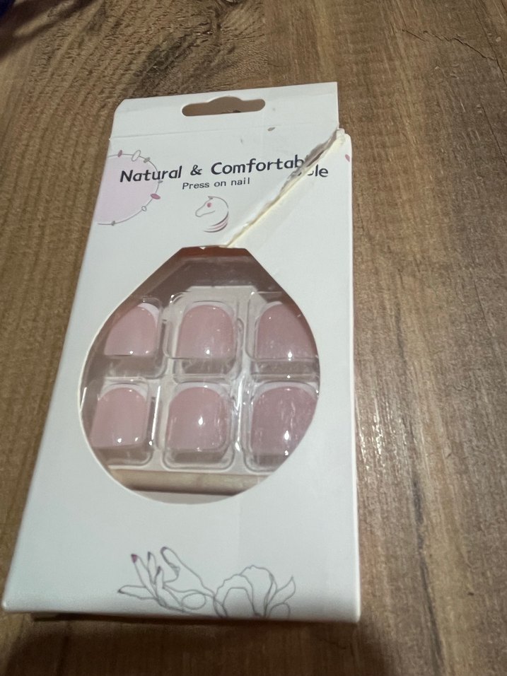 Pastel Pembe Takma Tırnak Seti - Görsel 2