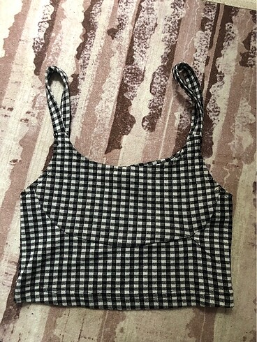 Zara siyah beyaz crop