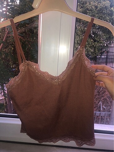 Zara Kahverengi crop
