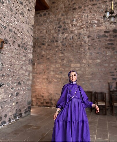 Mor elbise - Görsel 2