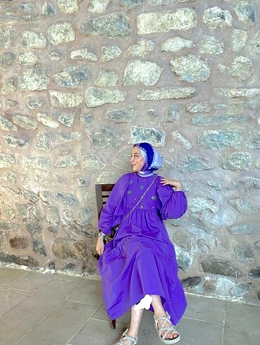 Mor elbise - Görsel 4