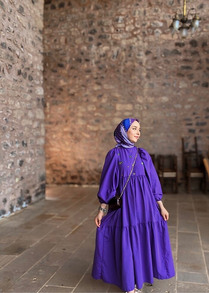 Mor elbise - Görsel 3