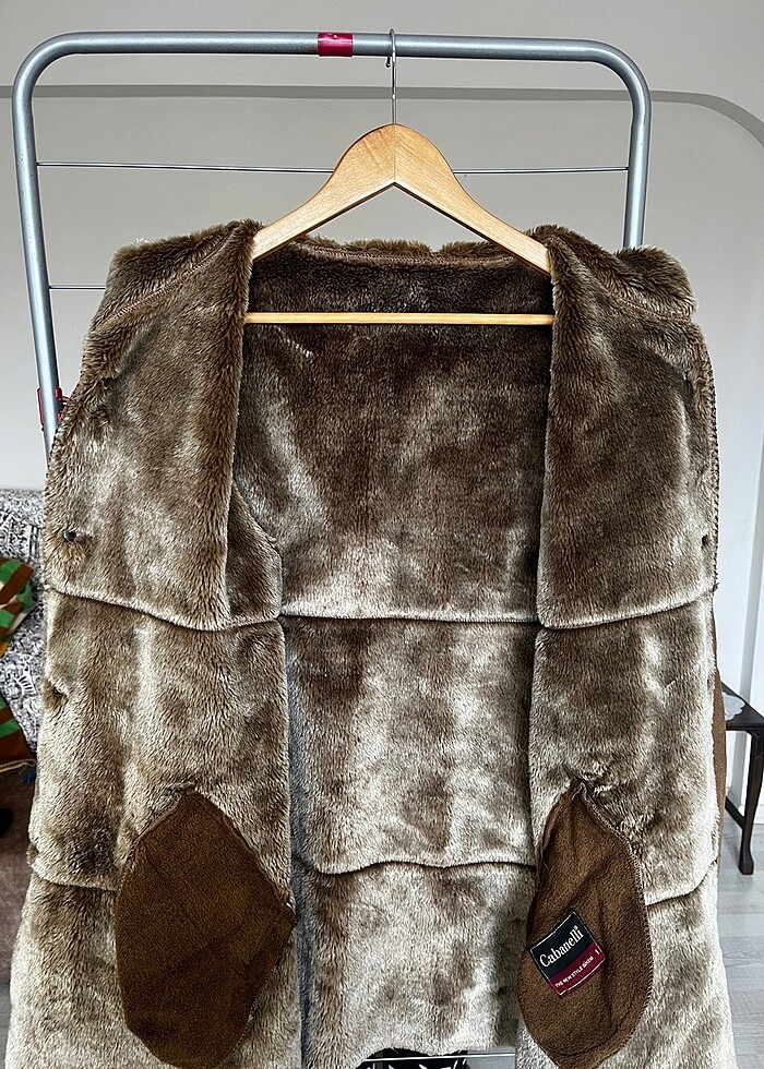 Kışlık Süet Kaban Kapüşonlu - Görsel 2