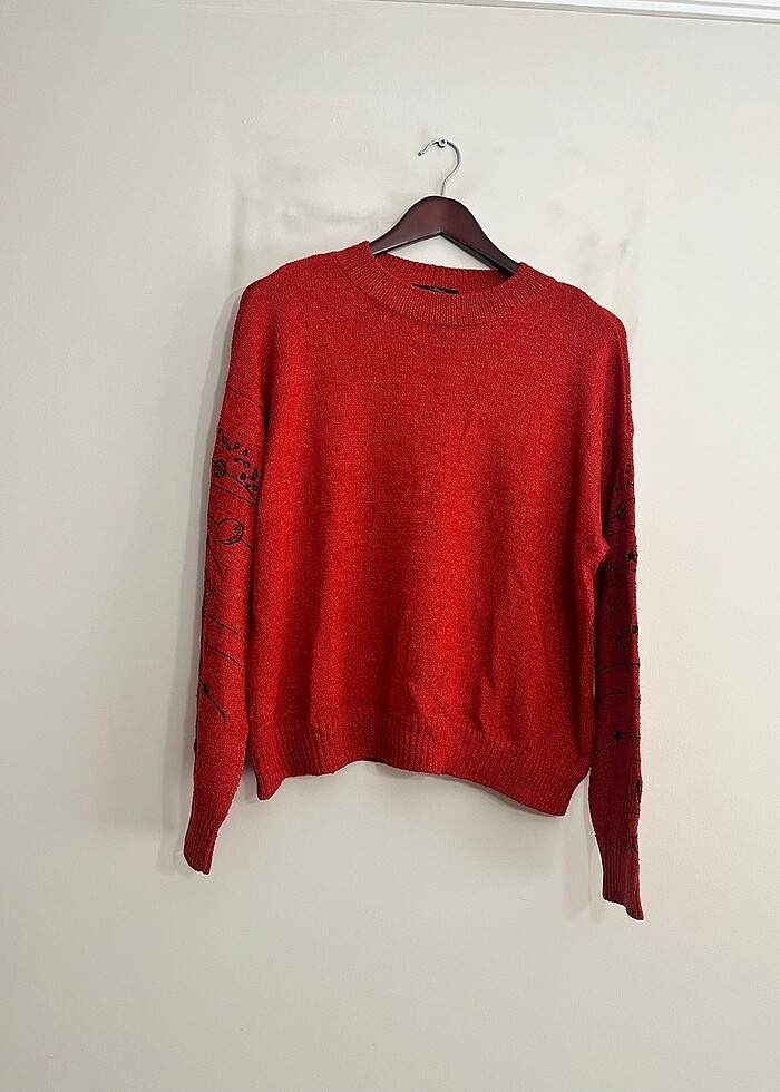 Mavi Marka Uzay Desenli Kazak - Görsel 2