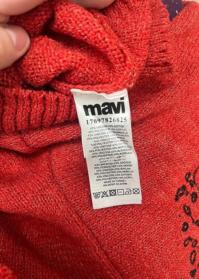 Mavi Marka Uzay Desenli Kazak - Görsel 5