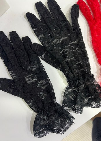 Dantel Detaylı Gotik Kadın Eldivenleri - Görsel 2