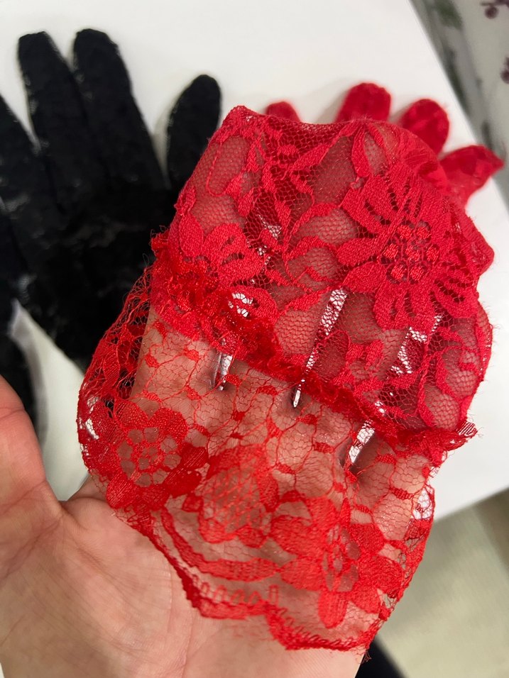 Dantel Detaylı Gotik Kadın Eldivenleri - Görsel 5