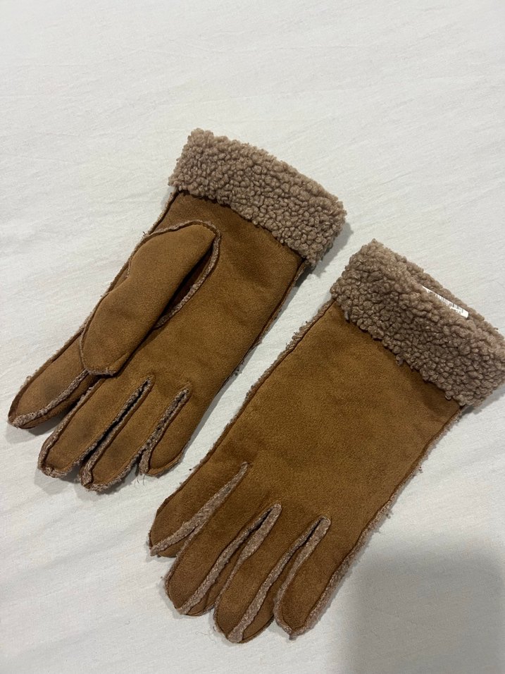 Koton Süet Kadın Eldiven Kürklü - Görsel 2