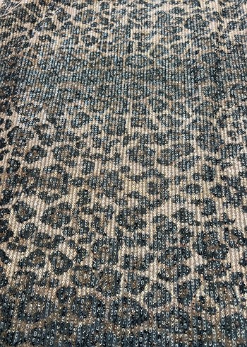 Gri Yılan Desenli Uzun Etek - Görsel 3