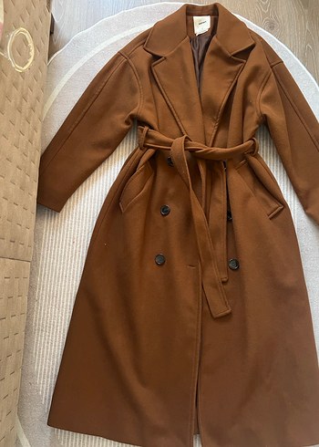 Koton Kuşaklı Uzun Kadın Kaban - Görsel 2