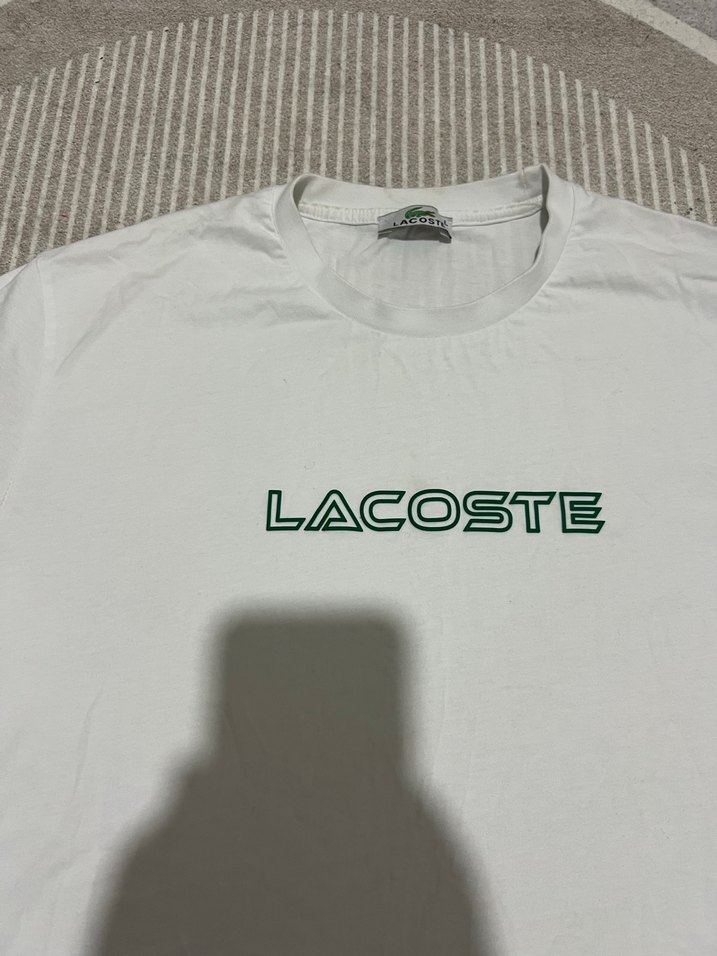 Lacoste Beyaz Erkek Tişört - Görsel 2