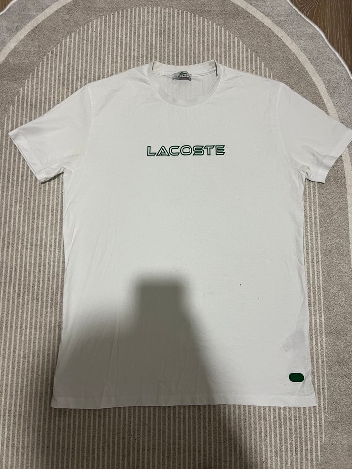 Lacoste Beyaz Erkek Tişört - Görsel 4