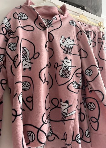 Diğer Pembe Baskılı Kadın Pijama Takımı