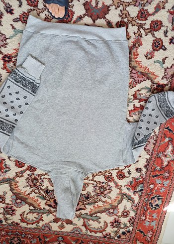 xl Beden gri Renk Gri Kapüşonlu Siyah Baskılı erkek Sweatshirt
