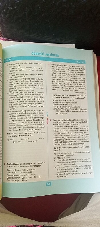 Beden #üçrenk test kitabı dil ve anlatım kitabı