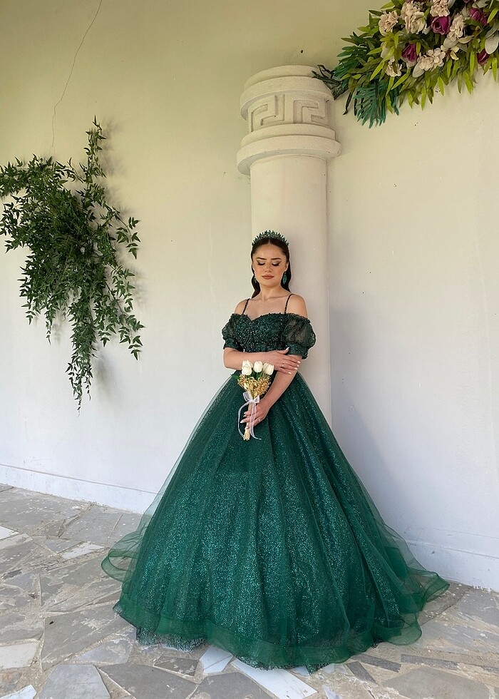 Elbise nişan elbisesi - Görsel 5