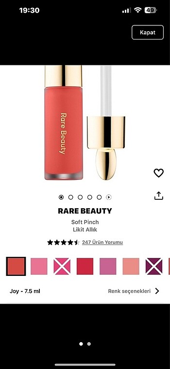 Rare beauty joy