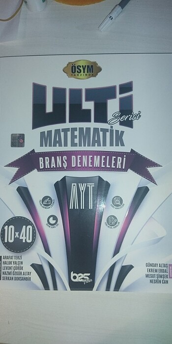 Bes Vitrin Yayınları Ulti Serisi AYT Matematik Branş Denemeleri 